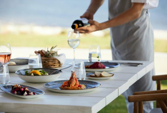 Service at Ouzo Restaurant