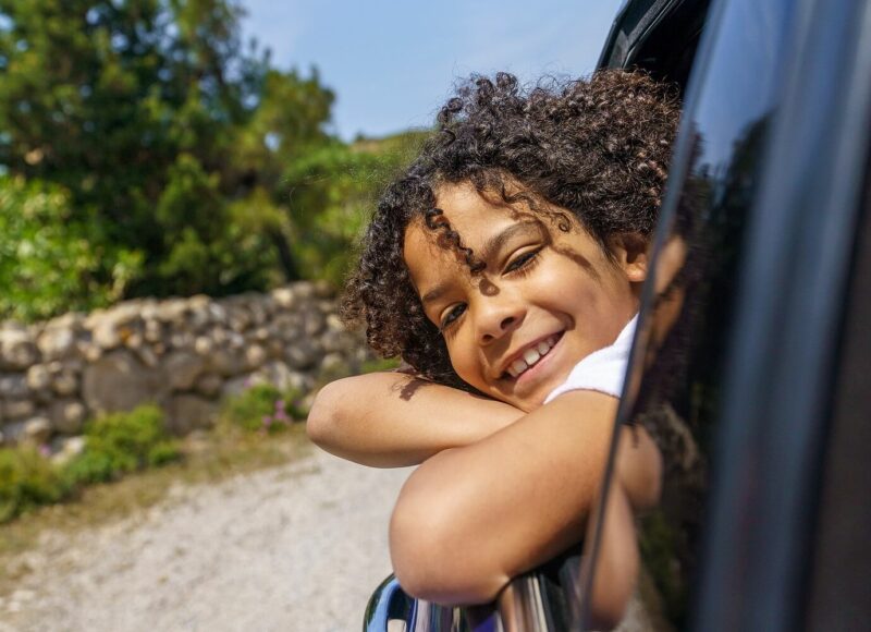 Child in a car