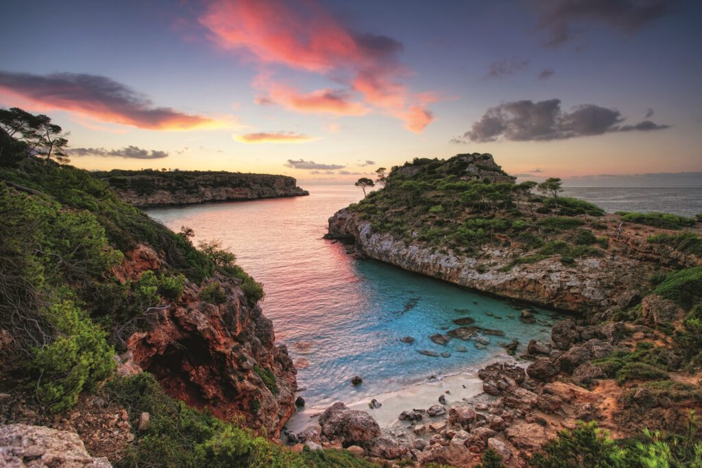 Sunrise at the Bay Cala des Moro