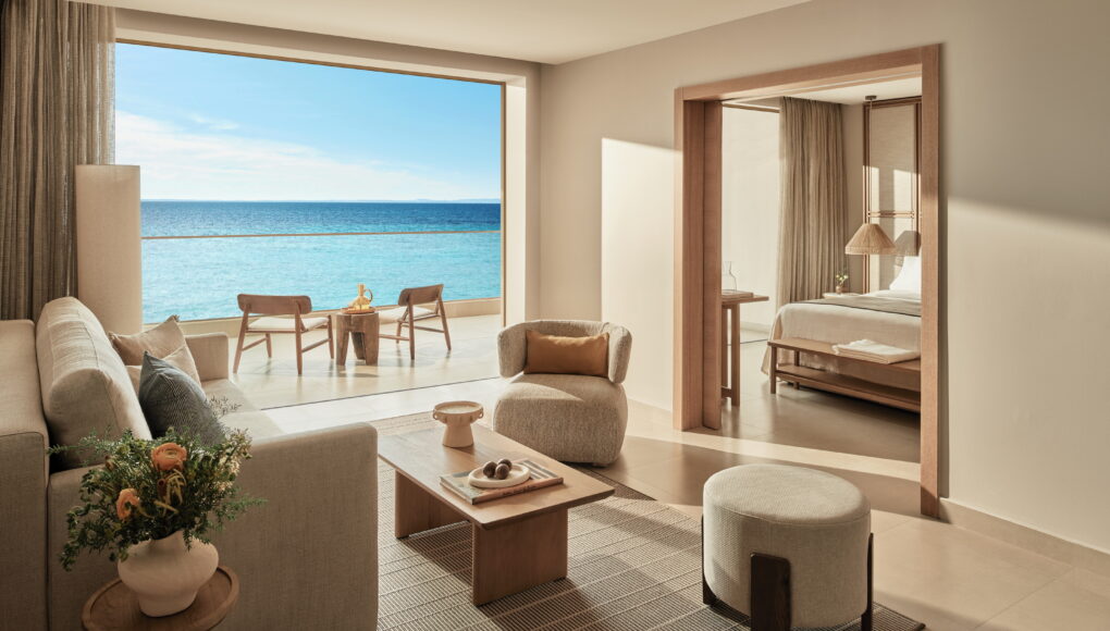 Ikos Olivia _ Deluxe Two Bedroom Bungalow Suite Balcony Beach Front